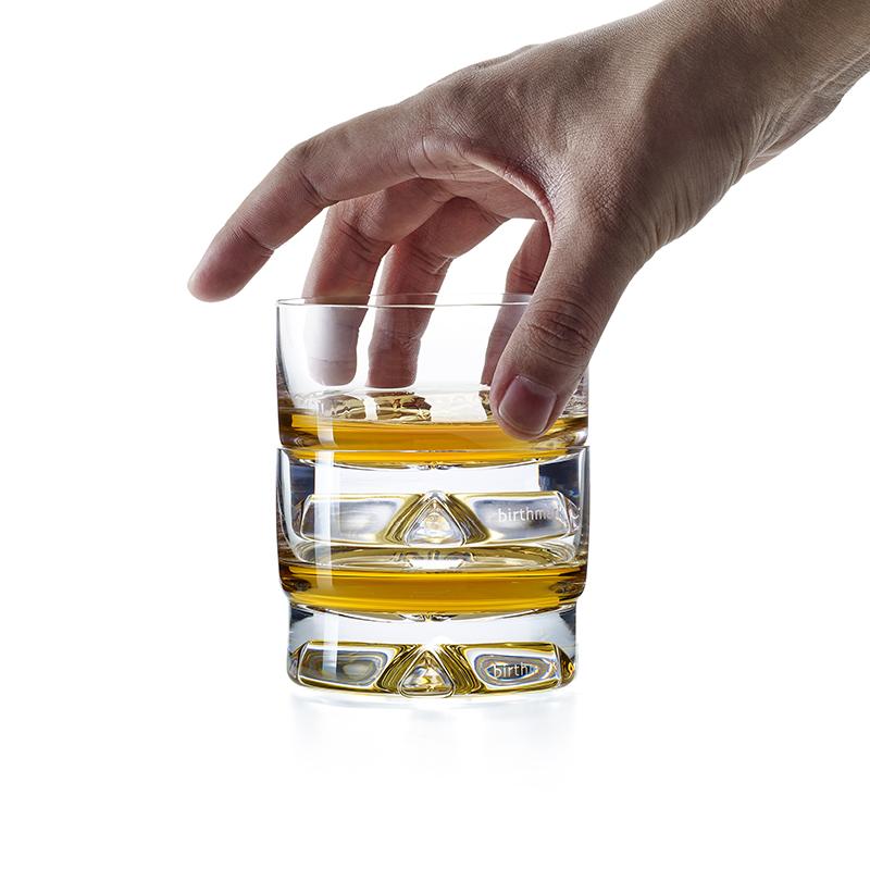 Verres à whisky artisanaux en cristal pur de qualité supérieure : verre à shot pour whisky single malt, verre à liqueur/vin court en forme de croix, verre à whisky XO.