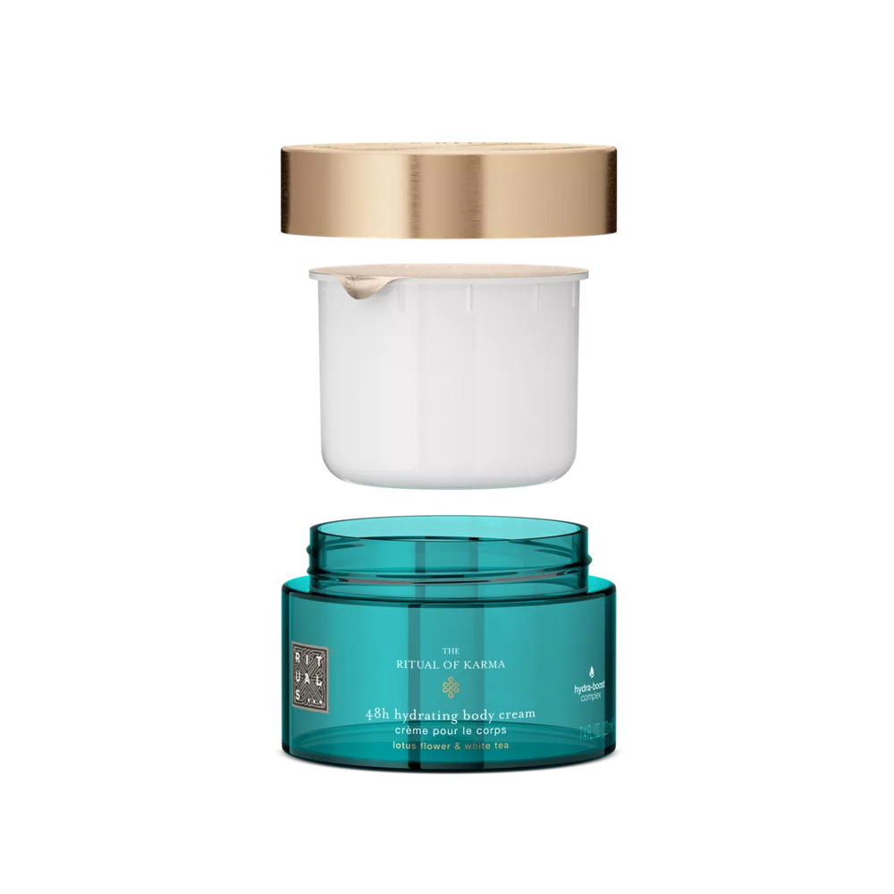 Crema corporal de recambio The Ritual of Karma, 220 ml.