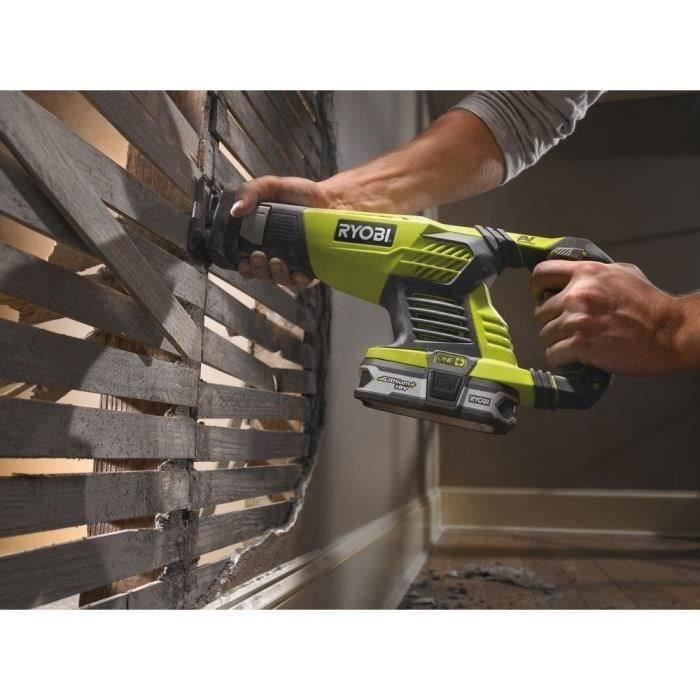 RYOBI - Scie sabre 18V ONE+ - 0-3 100 cp/min - course de lame 22 mm - capacité bois 180 mm - Livrée avec 1 lame - RRS1801M