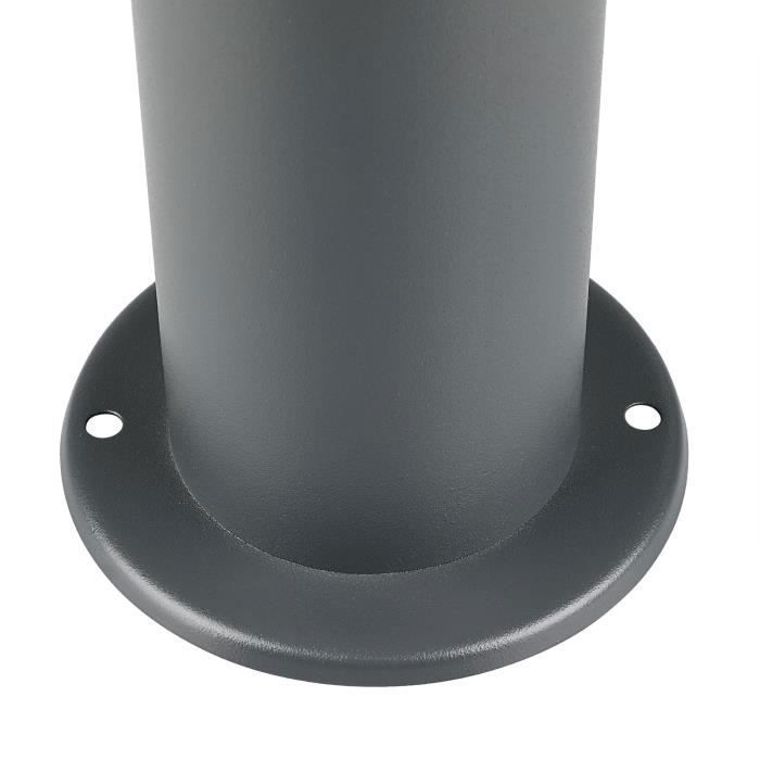 Lámpara de pie exterior de 100 cm, casquillo E27, luz de jardín con sensor de movimiento - Acero inoxidable - Antracita