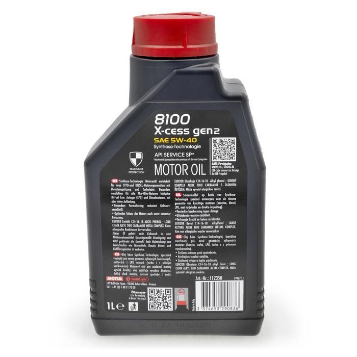 1 litro de aceite Motul 8100 X-cess 5W40
