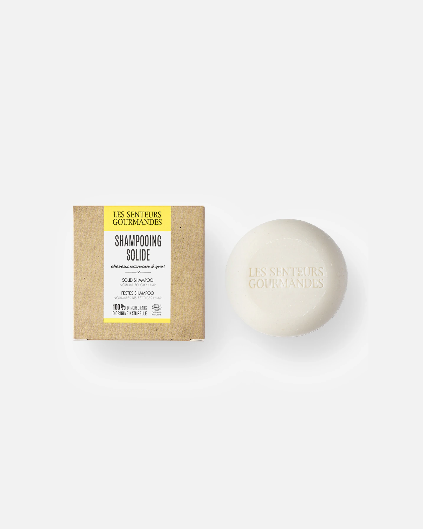 Les Senteurs Gourmandes Shampoing solide Purifiant cheveux secs
