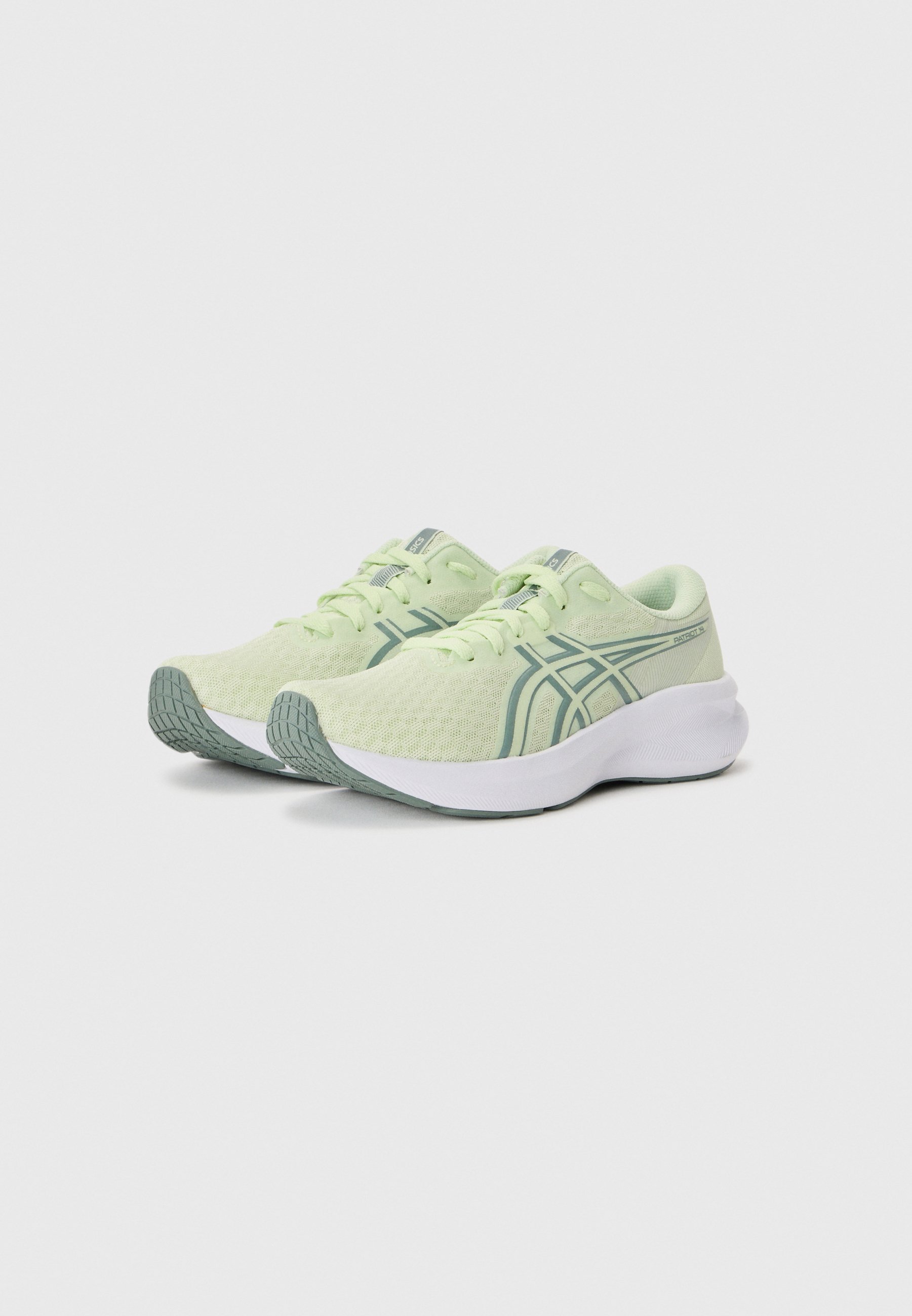 ASICS PATRIOT 14 - Chaussures de running sur route - vert murmure/bleu monument