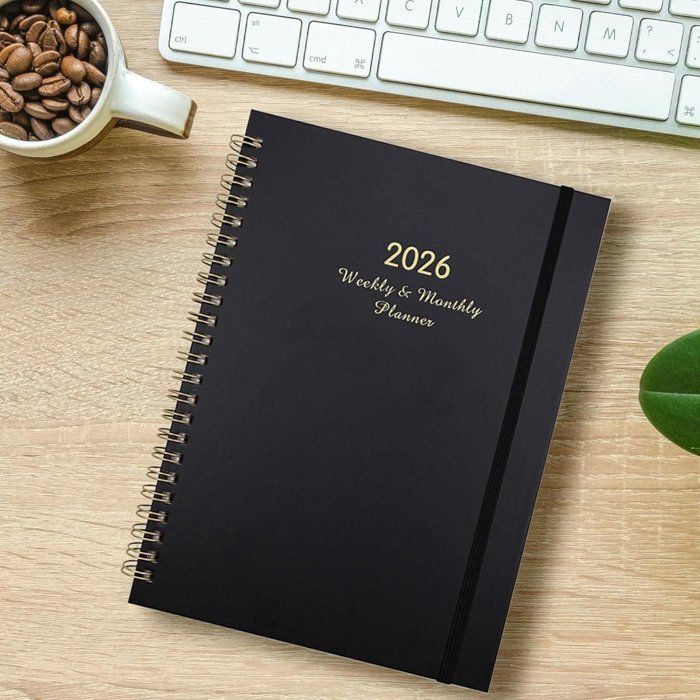 A5 Weekly Planner - DEMA - A5 Format - Spiral Binding - Integrated 2026 Calendar - Removable Pages