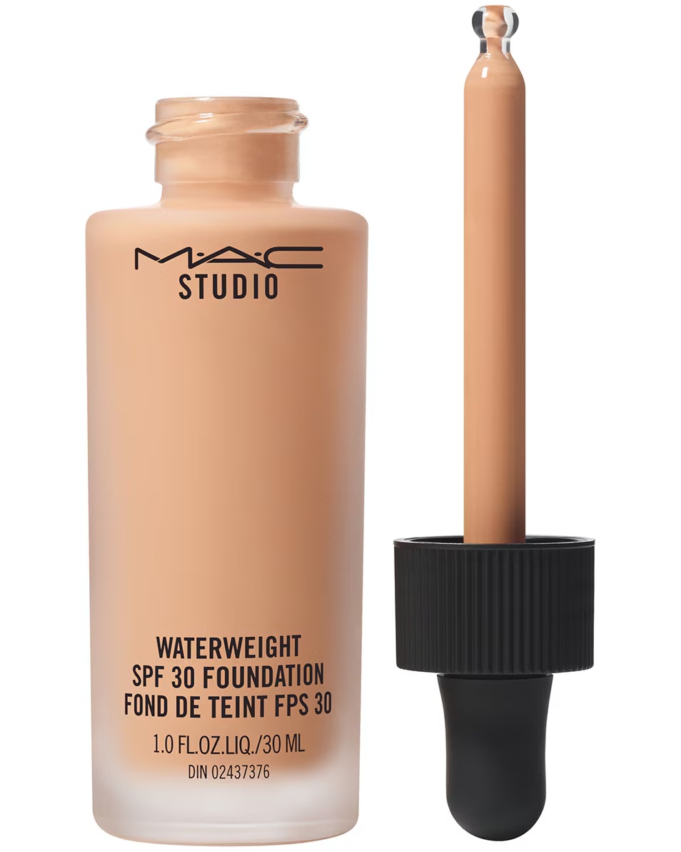 Fond de ten MAC STUDIO Waterweight Foundation SPF 30 - Hidratant - Rezistență lungă - UVA/UVB - Colorare rezistentă