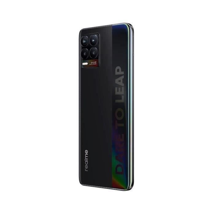 REALME 8 6GB+128GB Schwarz + kostenlose Silikonhülle