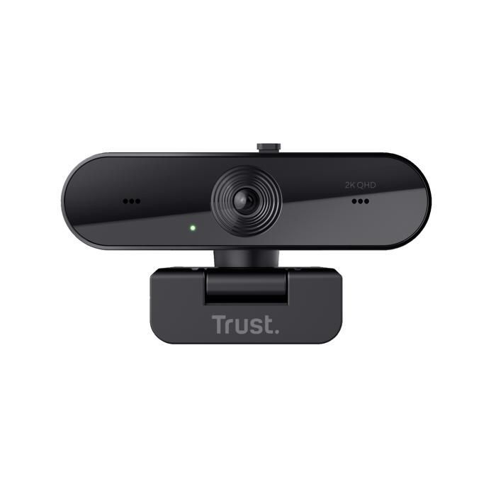 Webcam 2K QHD - TRUST - Taxon - Enfoque automático - 2 micrófonos - Filtro de privacidad
