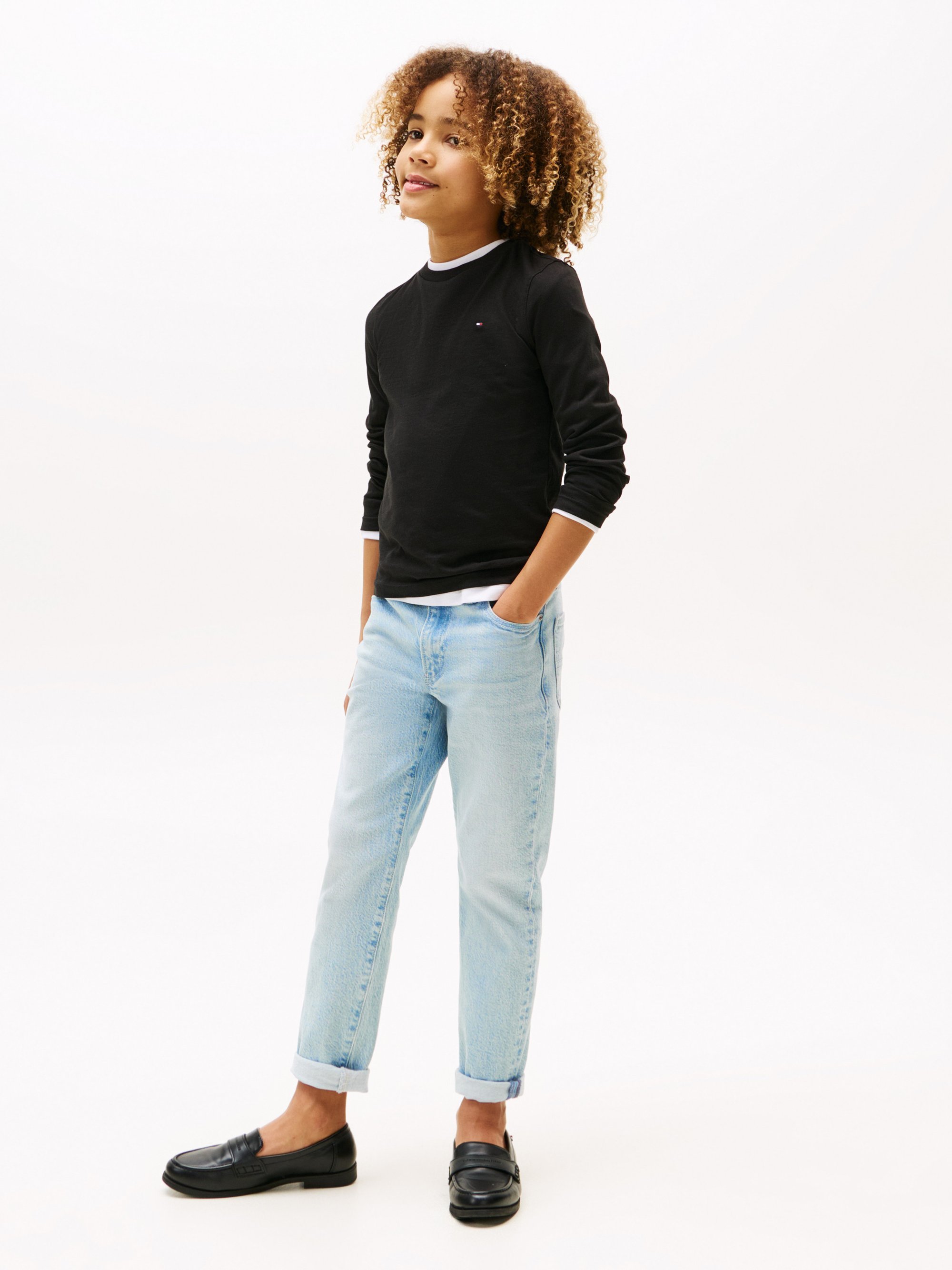 Tommy Hilfiger BOYS BASIC - Top met lange mouwen - meteoriet