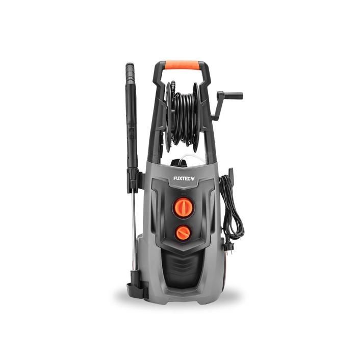 FUXTEC FX-HDR2200 Hochdruckreiniger – 2200 W, 170 bar, 450 l/h, Turbodüse, Reinigungsmitteltank, 8 m Schlauch