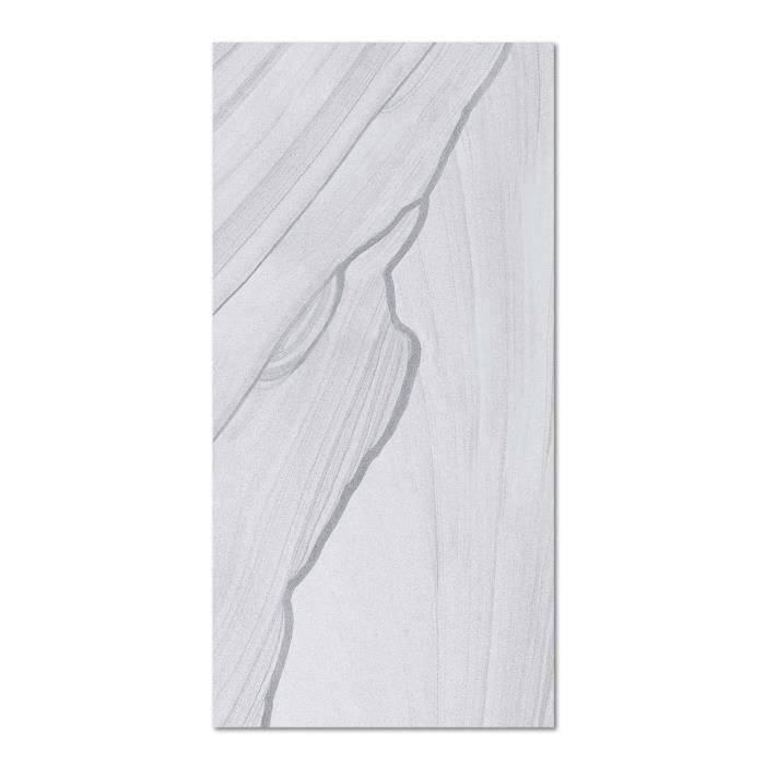 Alfombra de vinilo Panorama Marble Grey 60x110 cm - Alfombra para cocina, oficina y sala de estar en PVC