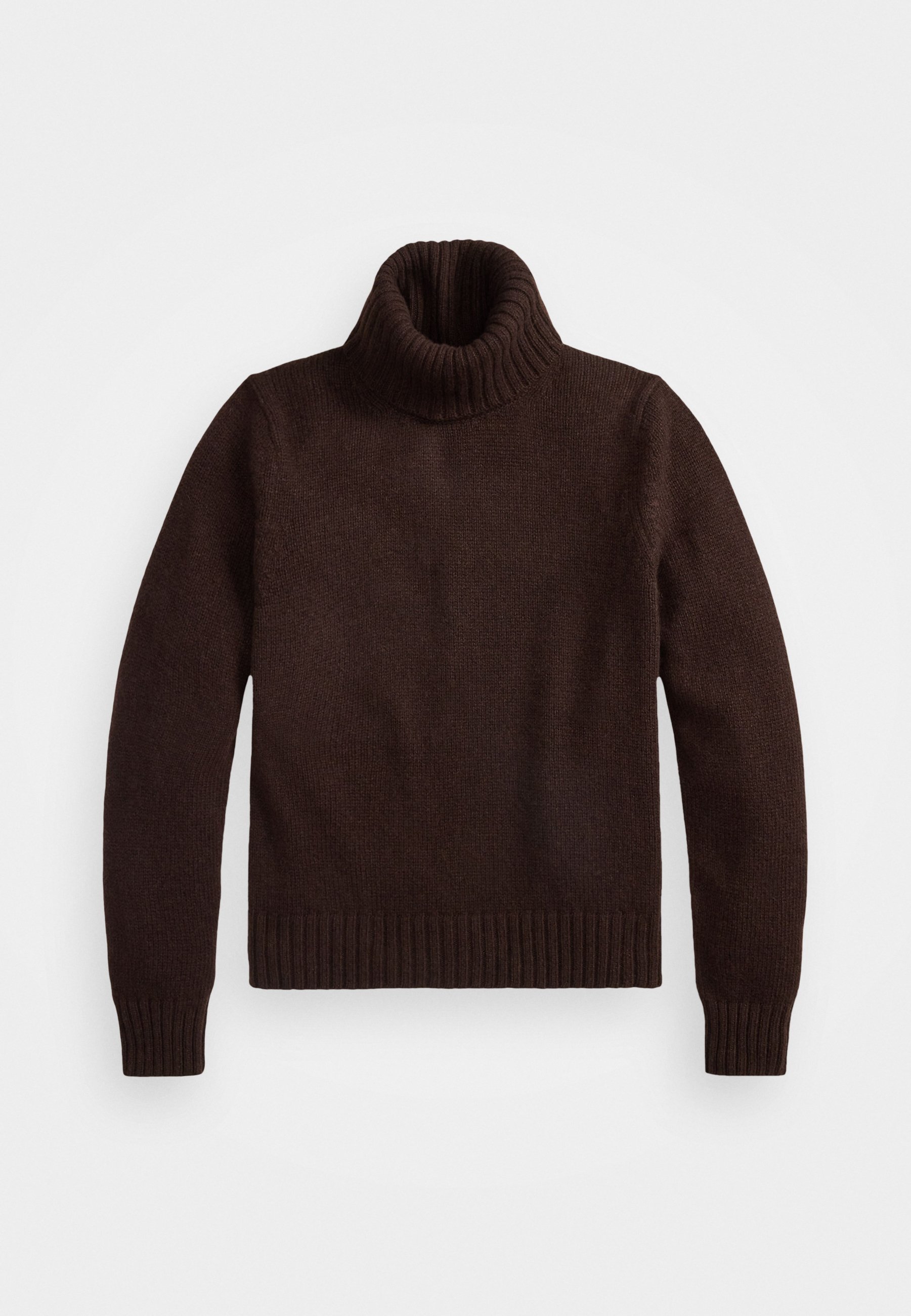 Pull à col roulé en laine Polo Ralph Lauren - Marron noyer