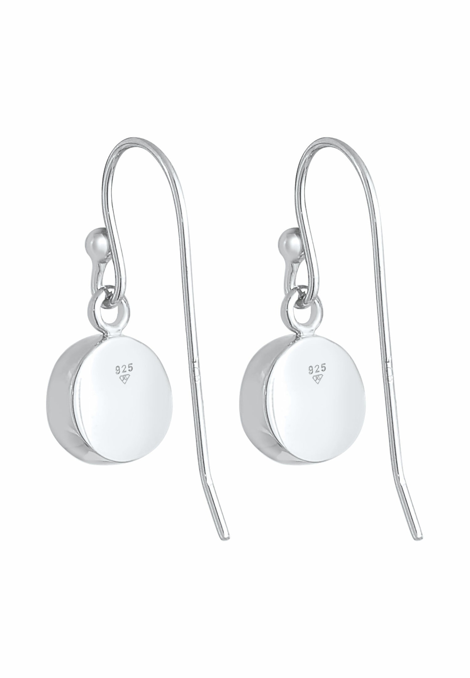 Elli Boucles d'oreilles pour femmes Tendance classique Blogger avec pierre de lune en argent sterling 925 plaqué or