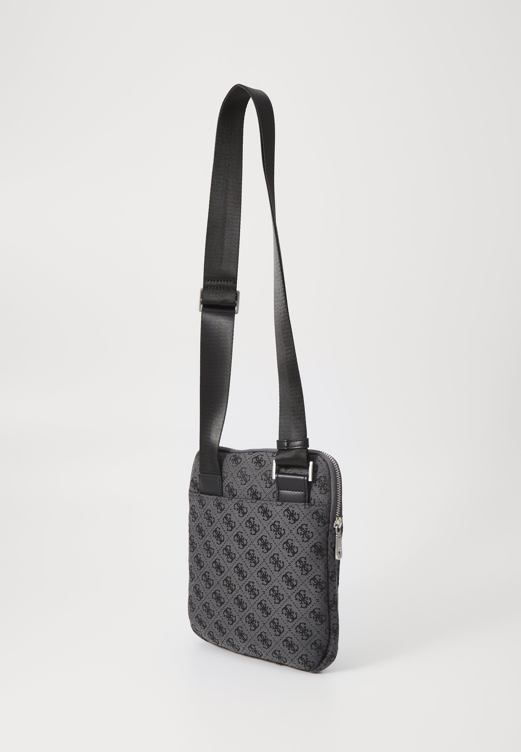 Bolsa transversal Guess Milano - cor carvão/preta