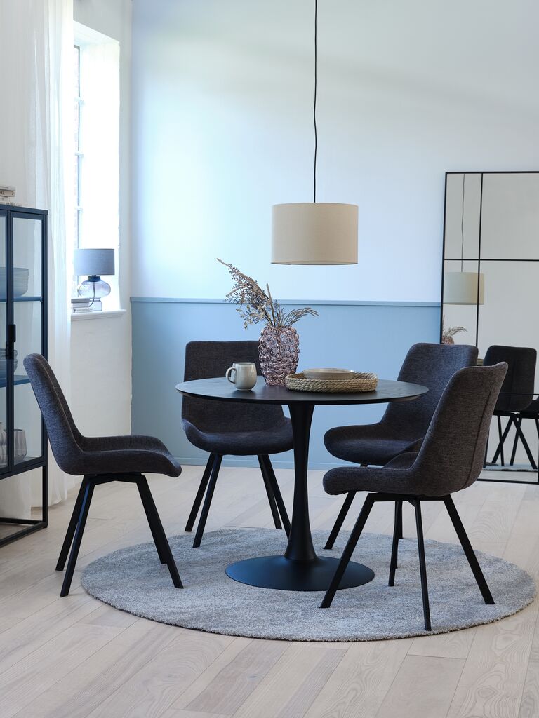 RINGSTED HYGUM RINGSTED Ø100 stol crna 4 HYGUM stolica siva