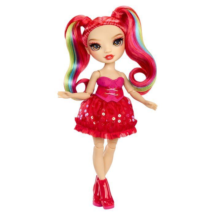 Rainbow High - Boneca Fashion Be Dazzling - Vivienne Vermelha - 28 cm - Pedras preciosas brilhantes e acessórios incluídos