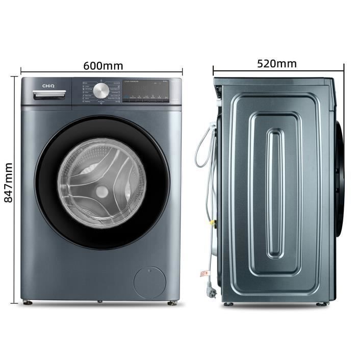 Lavatrice - CHIQ - CFL80-14586IM3XA - Carica frontale 8 kg - Motore Inverter - 1400 giri/min