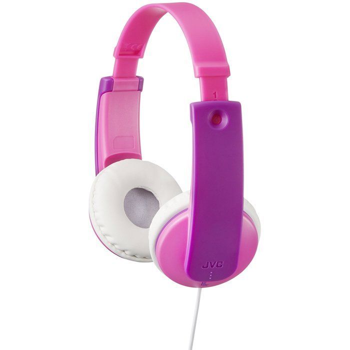 Auriculares infantiles JVC HA-KD7-PE Tinyphone rosas y morados