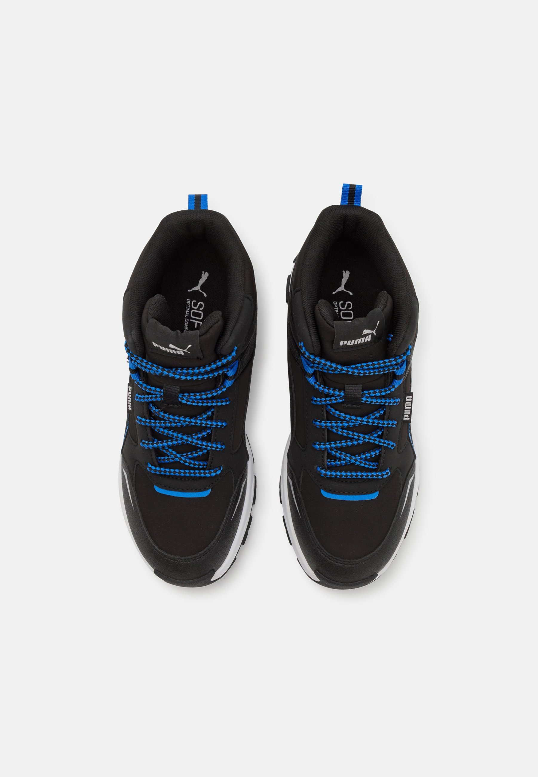 Puma EVOLVE TRAIL JR UNISEX - Wanderschuhe - Schwarz/Hyperlink-Blau