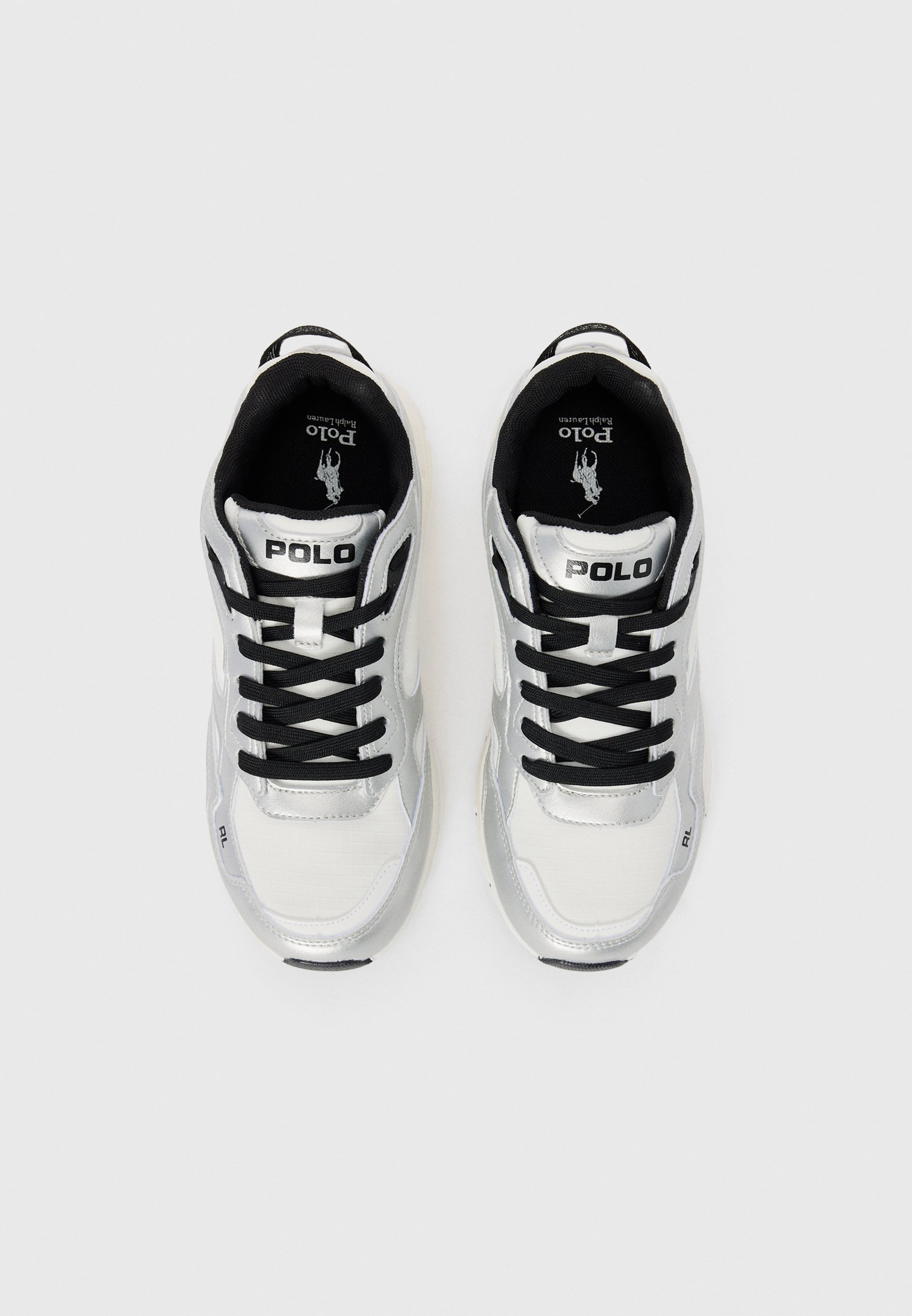Baskets Polo Ralph Lauren TRACKSTER 275 UNISEXE - blanches/argentées