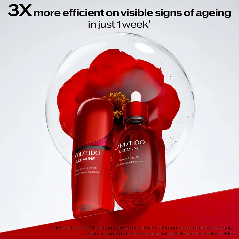 „Shiseido Ultimune Power Infusing Oil“ drėkinamasis aliejus veidui, kūnui ir plaukams