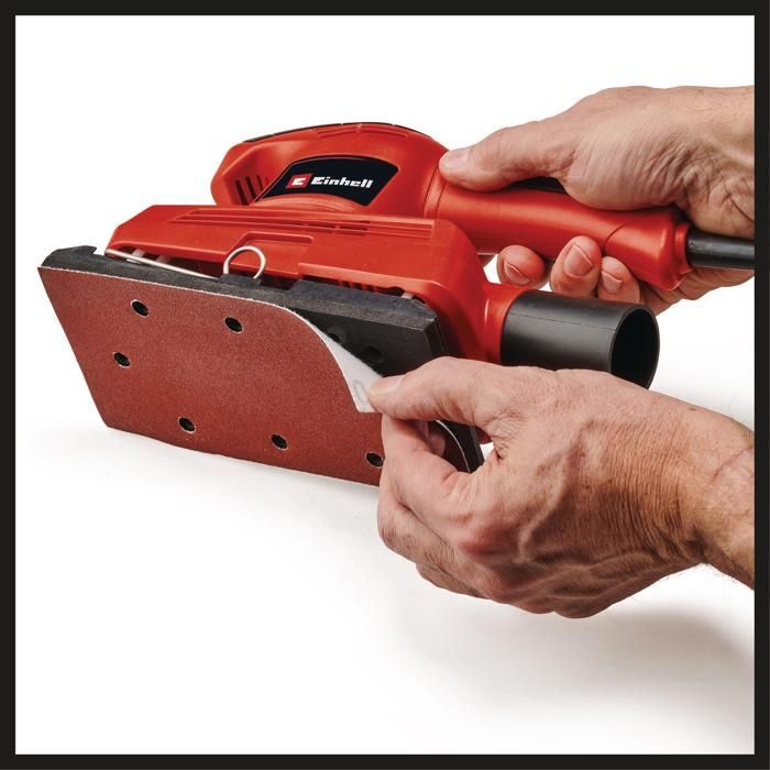 Einhell Ponceuse vibrante TC-OS 1520 (150 W, Pince de serrage) Livré avec 3 feuilles abrasives 230 x 93 mm