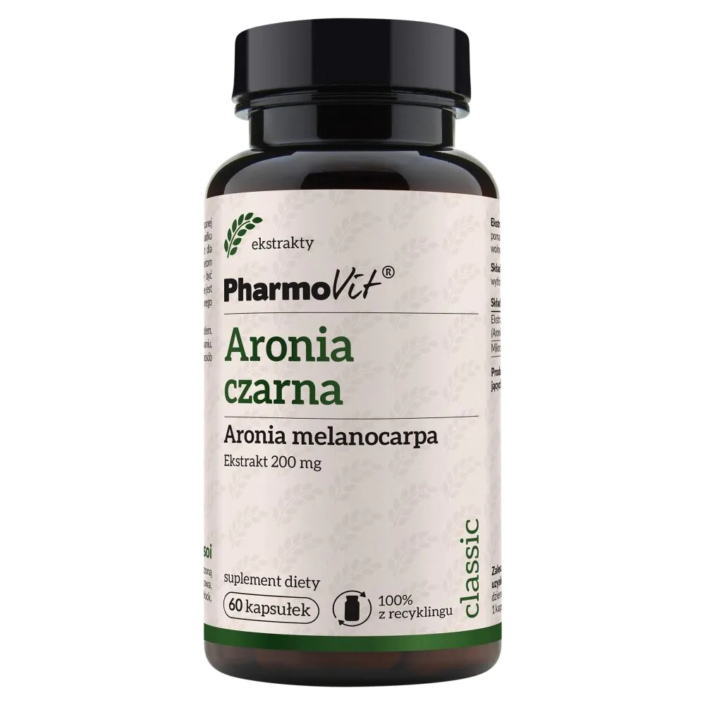 PharmoVit Classic Aronia czarna Ekstrakt 200 mg Kapsułki