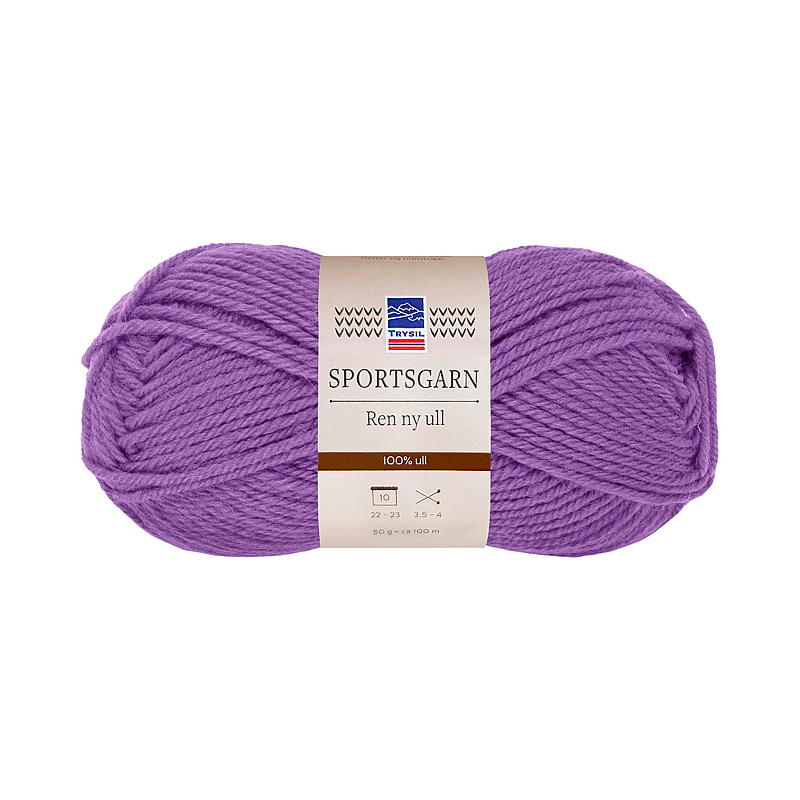 Sportsgarn lavendel