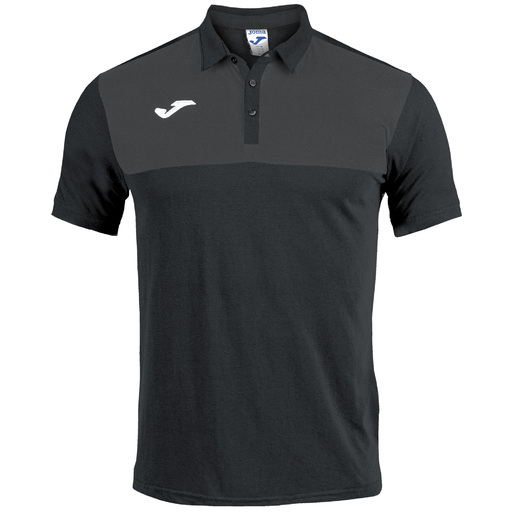 Joma Winner Kurzarm-Poloshirt, Anthrazit Schwarz