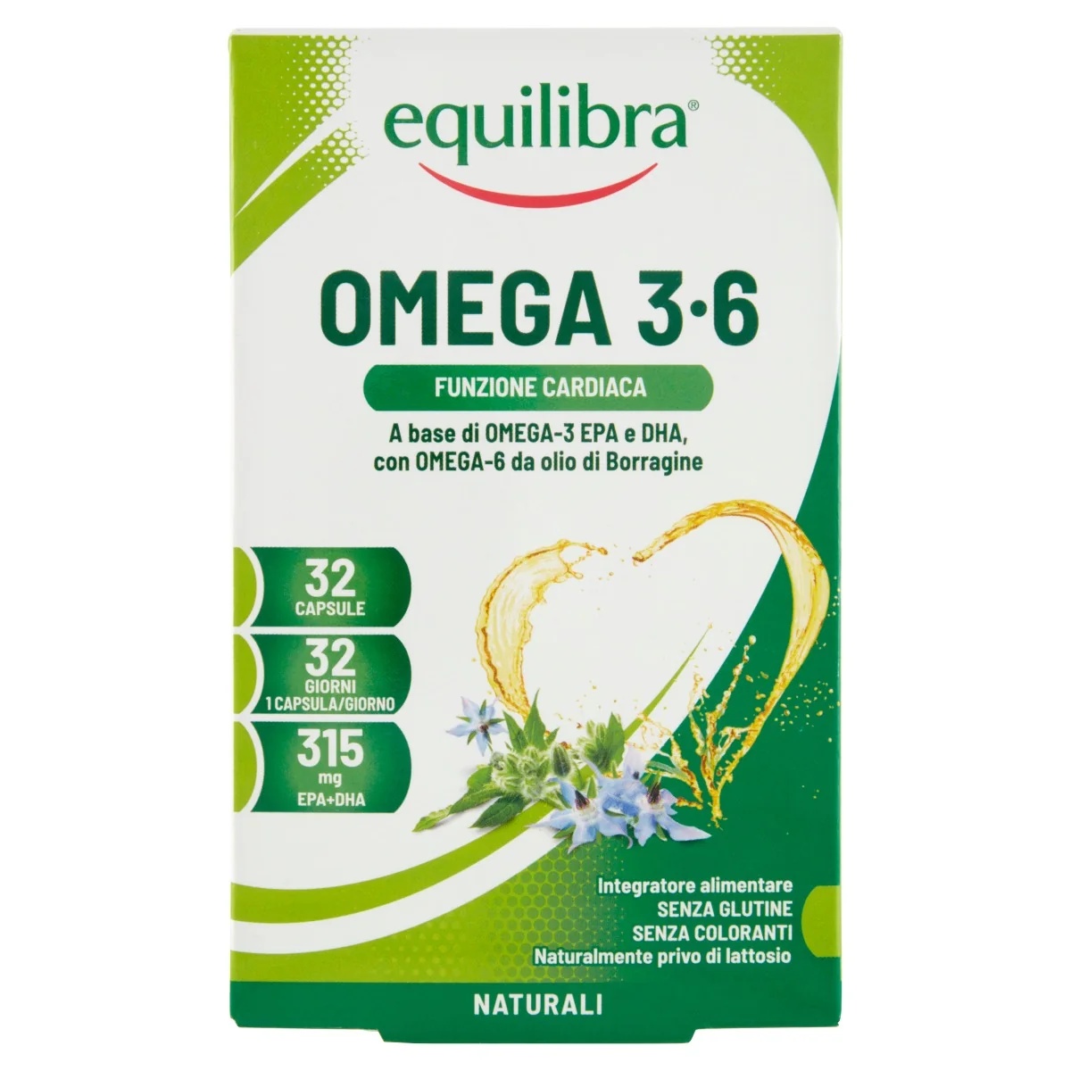 Equilibra Equilibra Omega 3-6 32 parels Hartfunctie