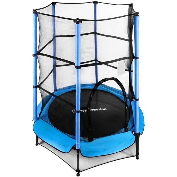 Children's Trampoline (Ages 3-6) - HyperMotion - Ø 140cm Height 162cm - Safety Net, Zipped Opening, Springs - Indoor/Outdoor