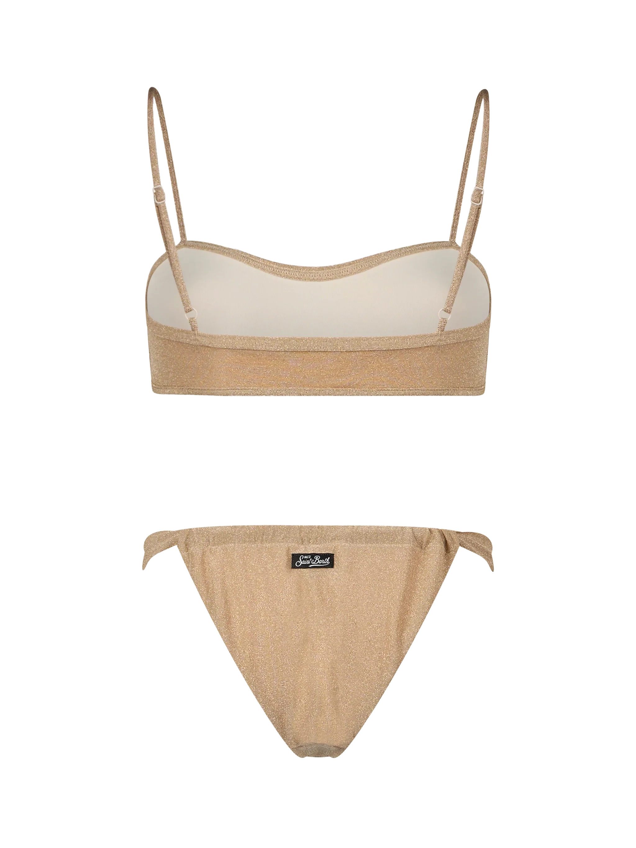 Laryn Noelle damesbikini met lage halslijn en lurex details