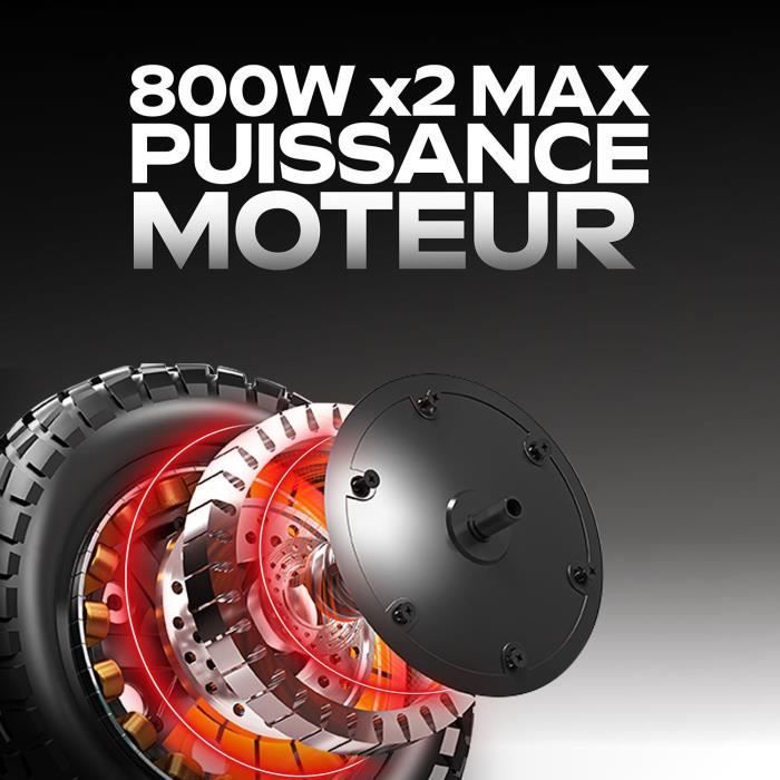 Trottinette électrique - URBANGLIDE - All Road 6 2x2 - 800 W - Pneus 10