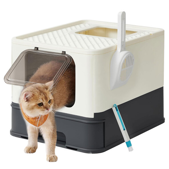 Kattenbak met schepje, antraciet