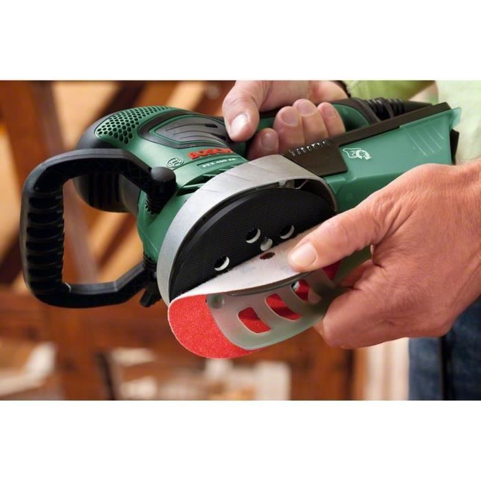Bosch corded random orbital sander - PEX 400 AE (350W, supplied with storage case, 1 paper assistant, 1 G 80 sandpaper)