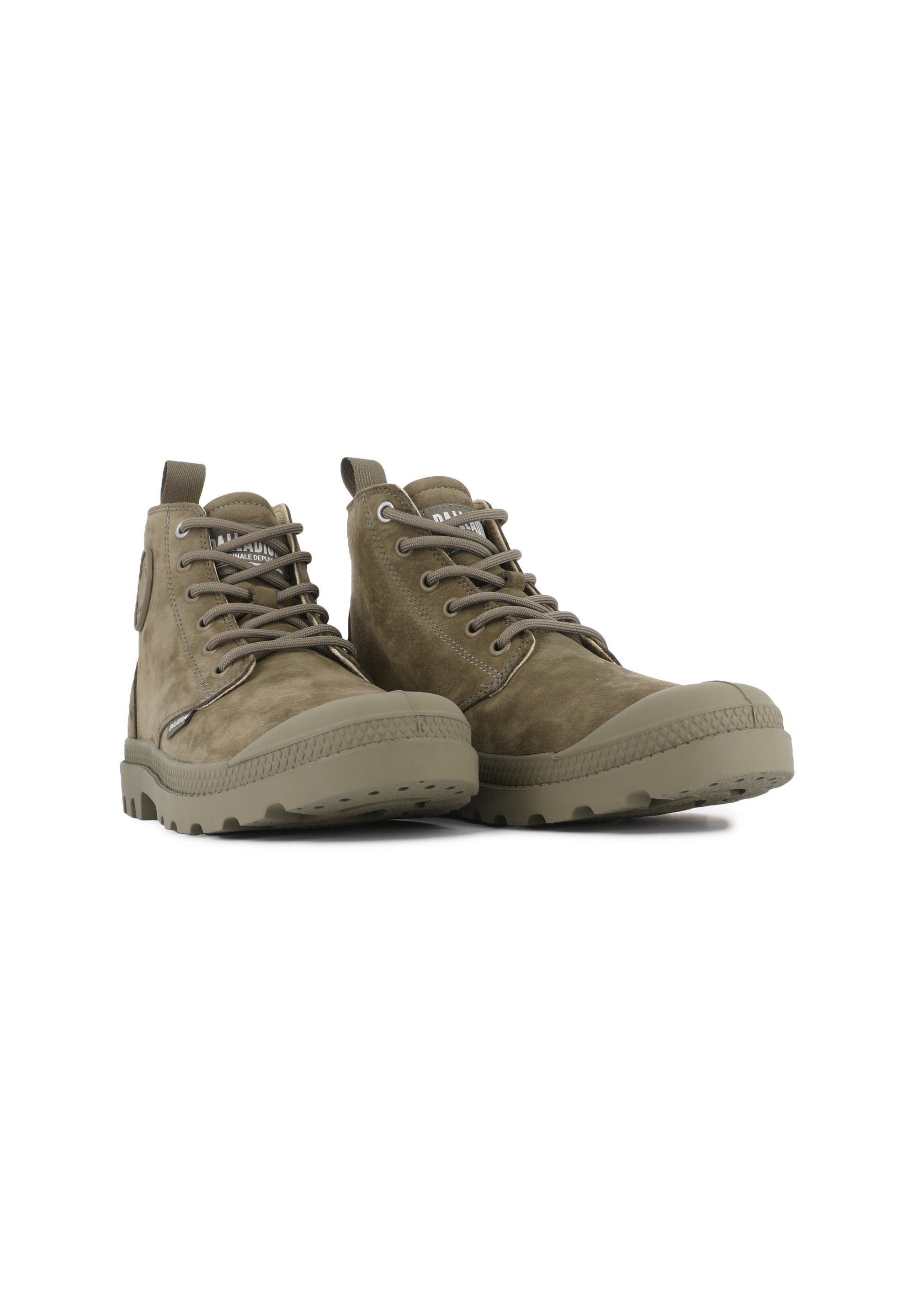Palladium PAMPA - Enkellaarsjes met vetersluiting - donkergroen