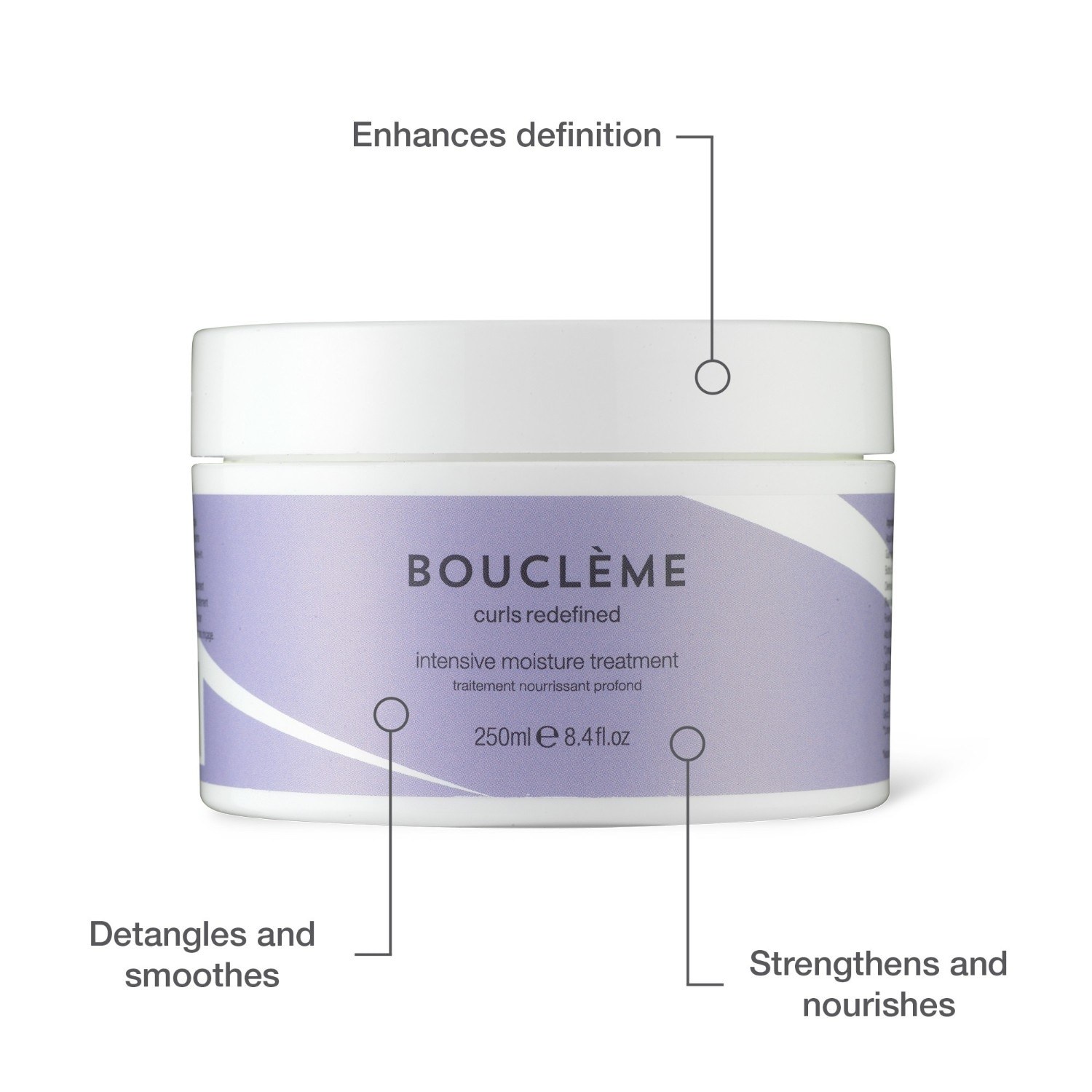 Bouclème Haarkur intenzivna hidratantna krema - 250 ml