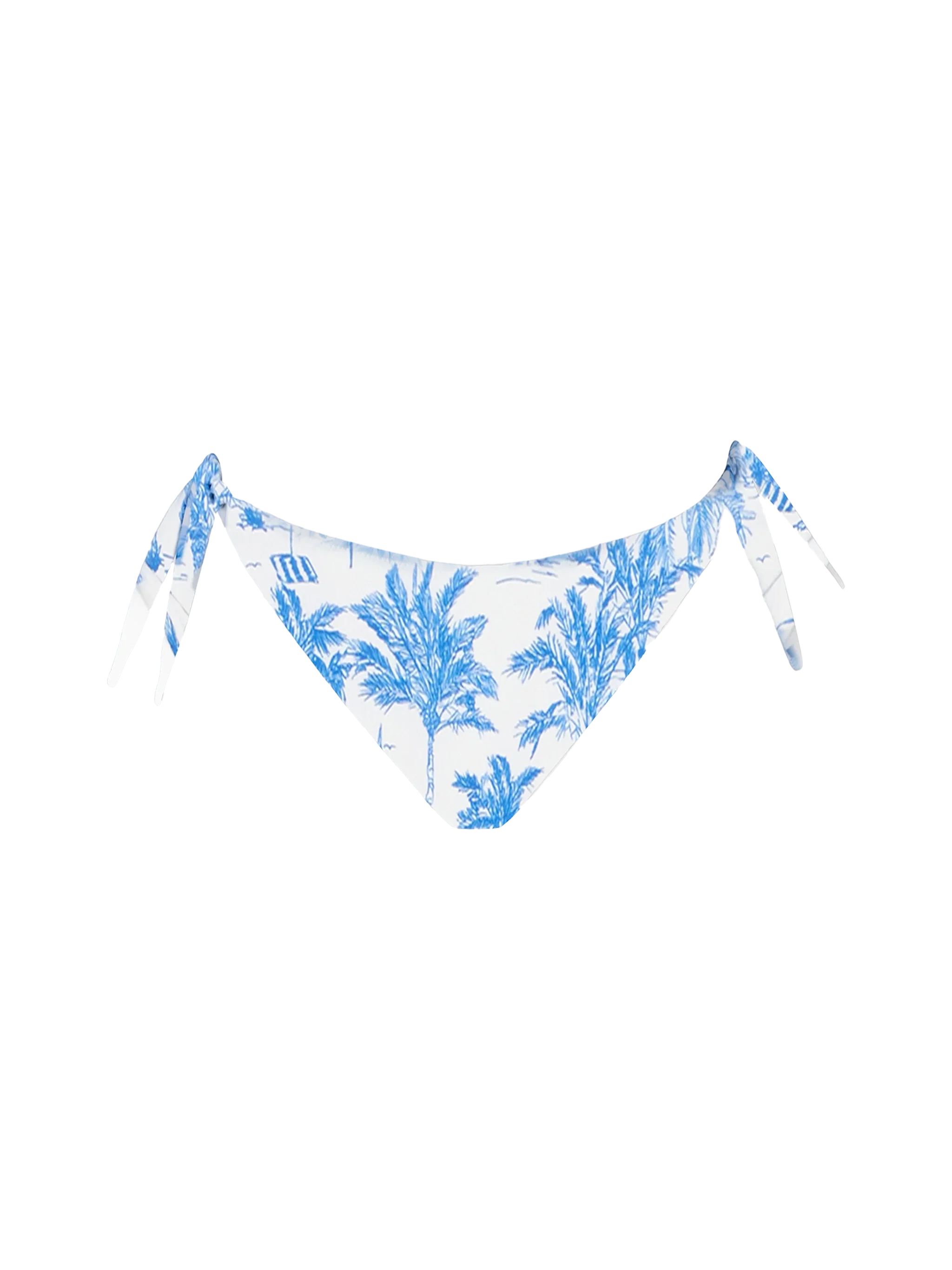 Klassieke dameszwembroek in Toile de Jouy Yali-stof.
