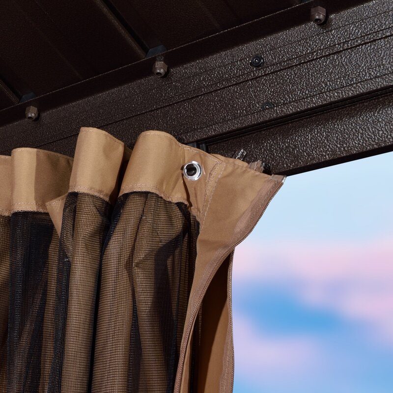 12 Fuß breit x 10 Fuß tief Aluminium-Terrassenpavillon