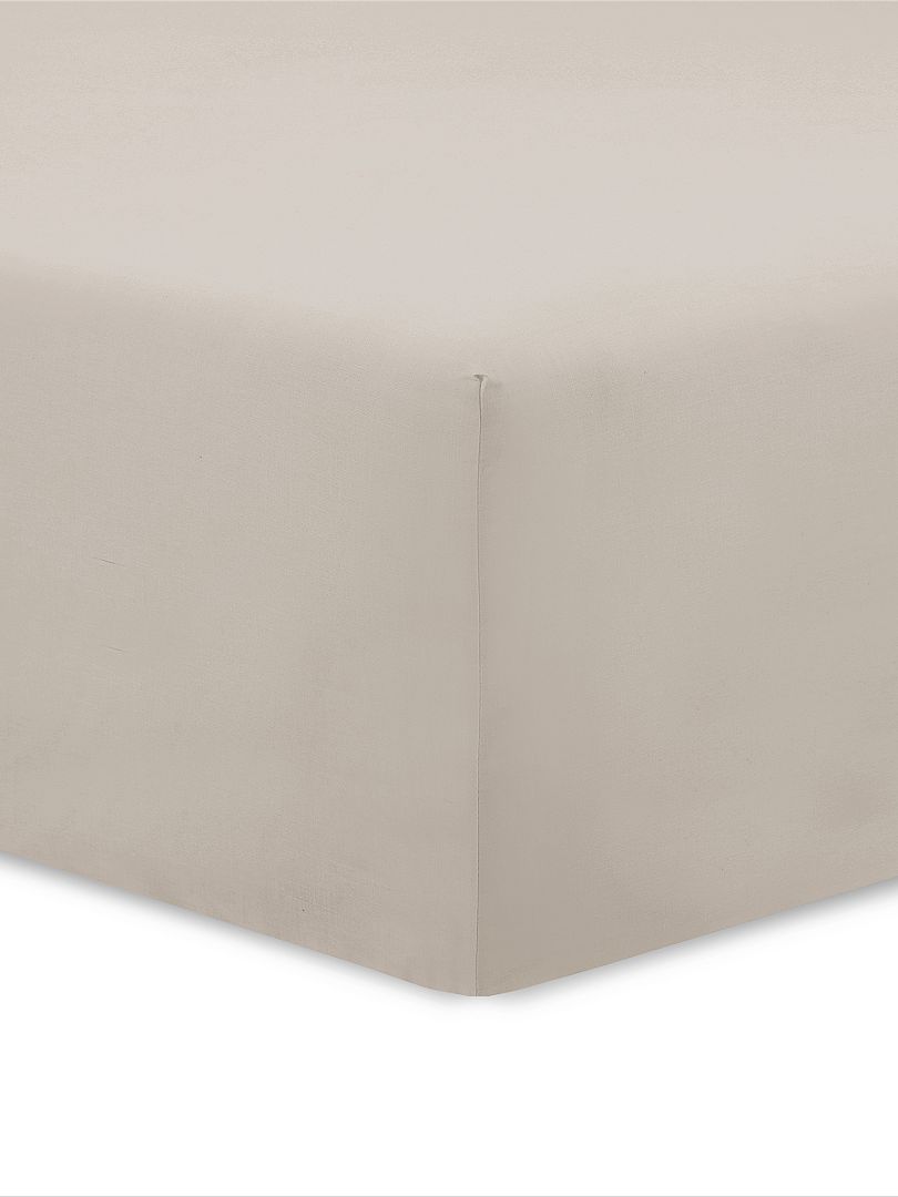 Effen hoeslaken - BEIGE