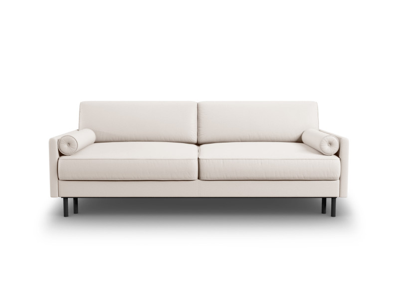 Sofa rozkładana ze schowkiem SCOTT Tk. struktur. Beż jasny