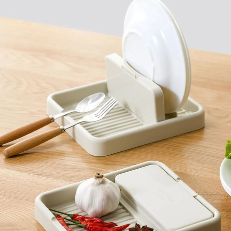 Support pliable pour couvercles de casseroles, porte-cuillères, porte-fourchettes, porte-spatules, étagère de rangement pour couvercles de casseroles et vaisselle, en plastique.