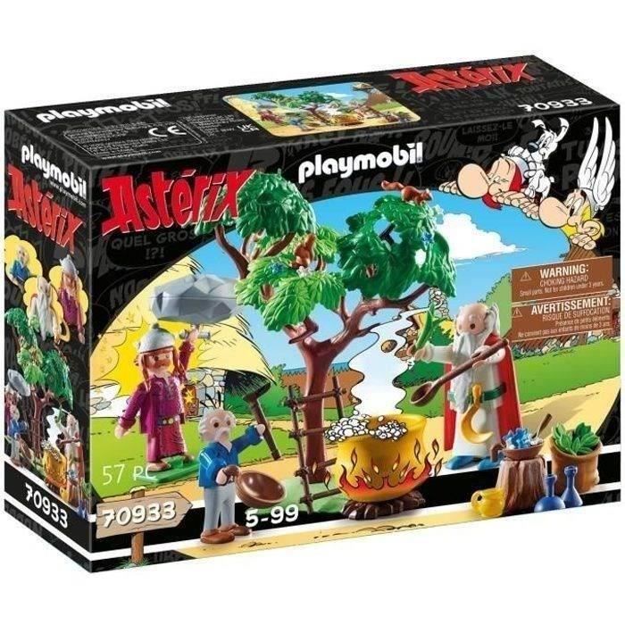 PLAYMOBIL 70933 Panoramix and Magic Potion Cauldron, Asterix, Adult and Child, Ages 5+