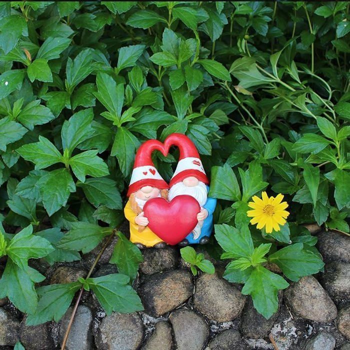 Estatuas de gnomos de jardín para exteriores, decoraciones de gnomos de jardín, esculturas de gnomos de resina para patio, terraza y hogar.
