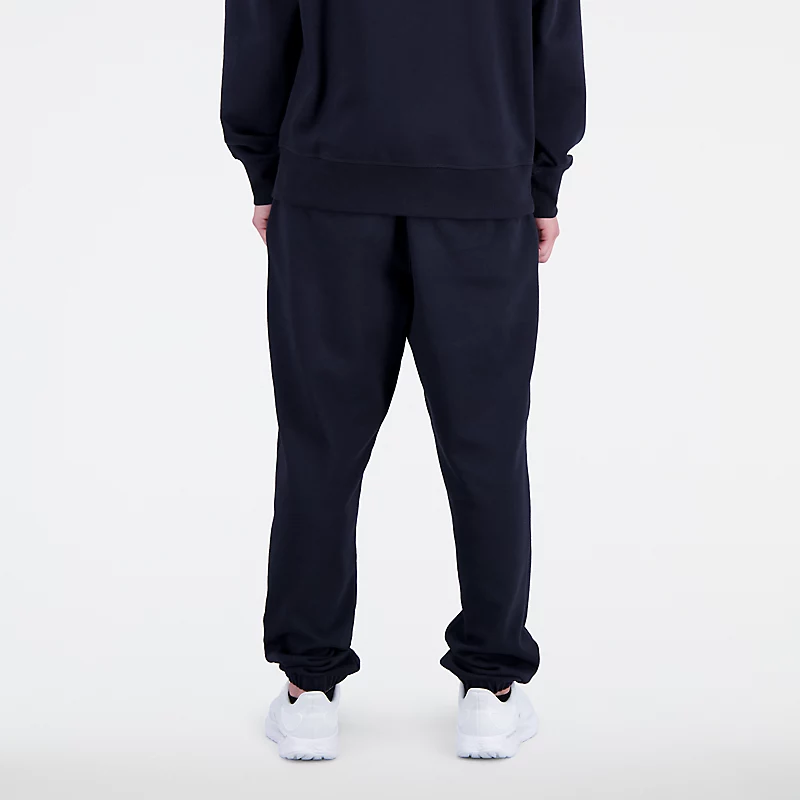 Ανδρικό παντελόνι φόρμας Essentials Stacked Logo French Terry - ΜΑΥΡΟ