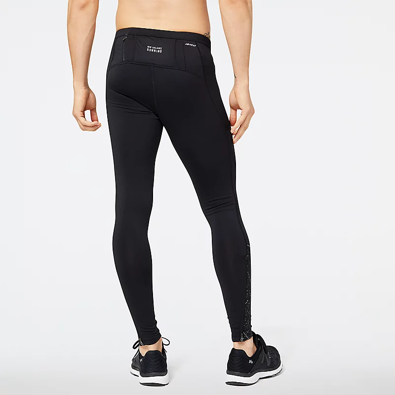 Run Heat Herren-Leggings mit reflektierenden Eigenschaften – SCHWARZ