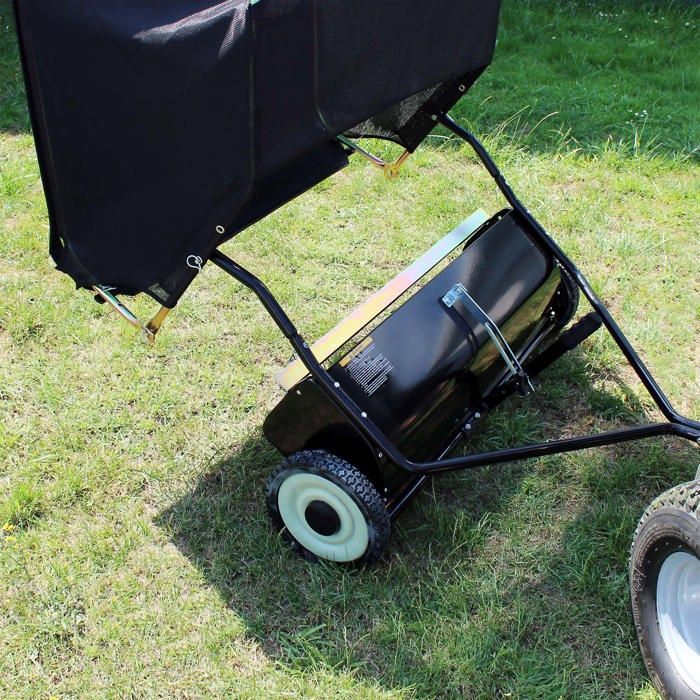 Wiltec Sweeper – 1725 x 1035 x 585 mm – 96 cm wide – 340 L capacity – with rubber wheels – Sweeper