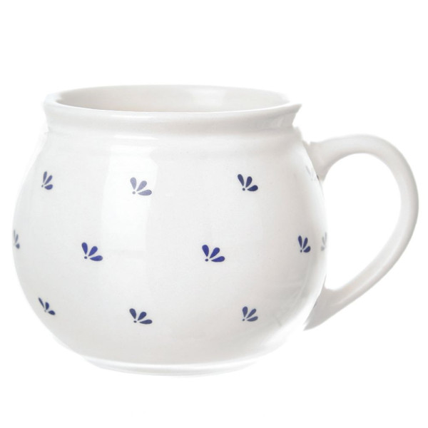 Kubek beczułka do grzanego wina ceramiczny MODROBILA 190 ml