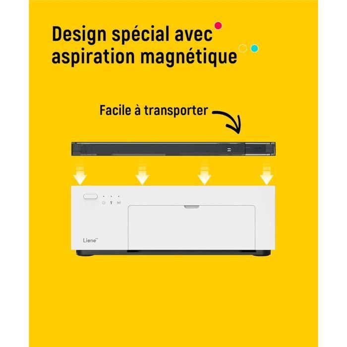 Stampante fotografica - LIENE - 10x15cm - Sublimazione termica - Wi-Fi/USB - 100 fogli inclusi