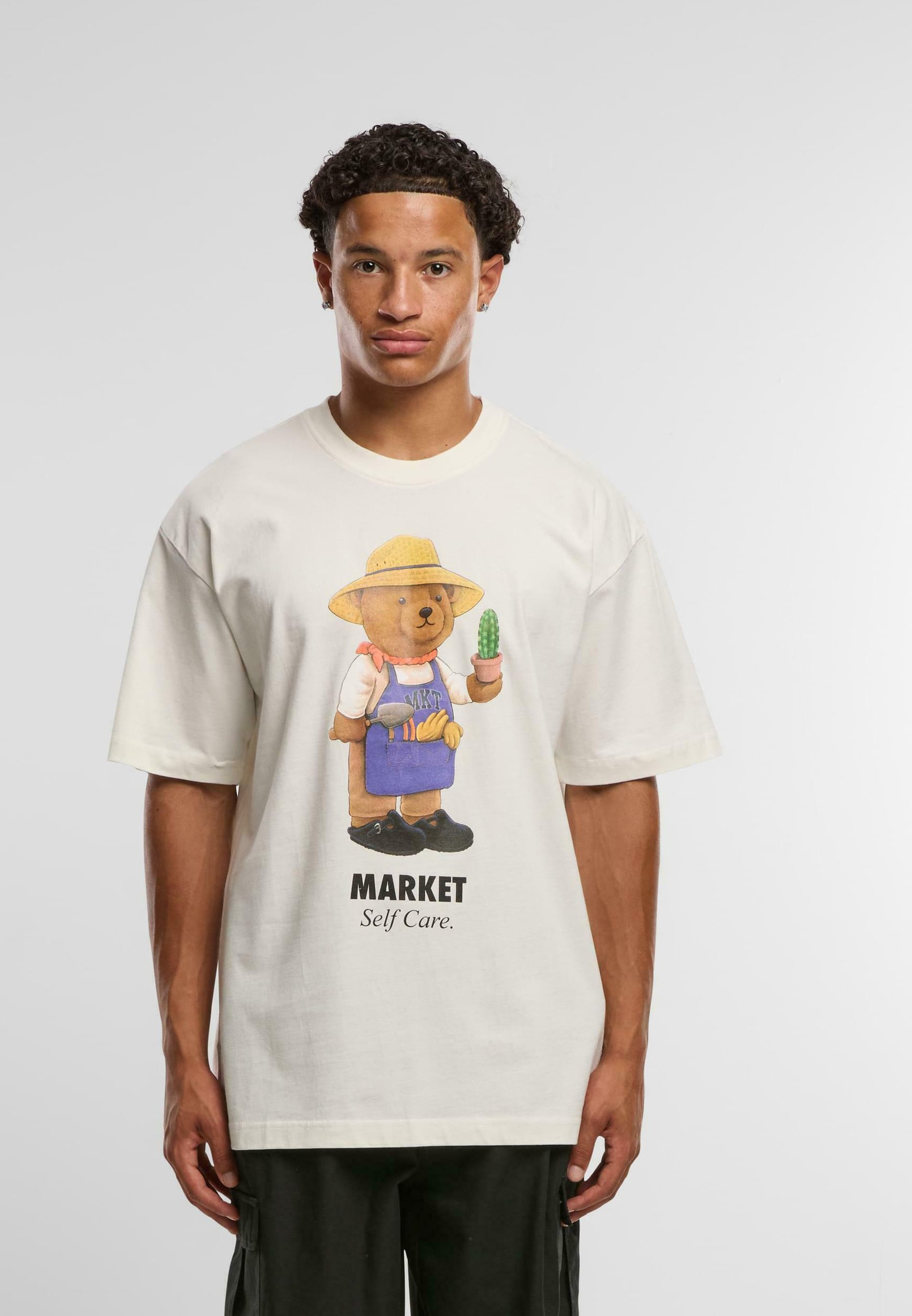 Market Print T-Shirt - Wolke