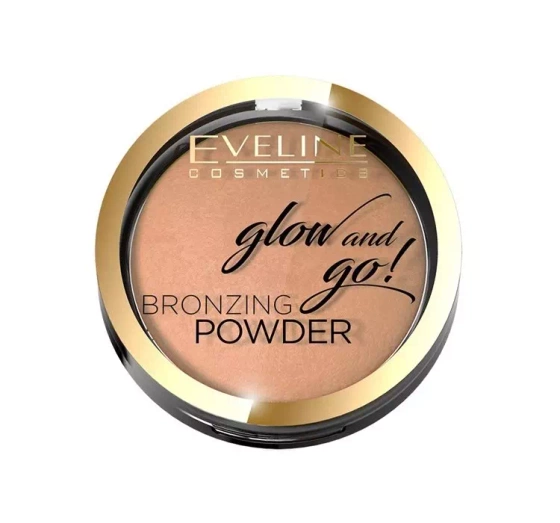 Eveline Cosmetics Glow&Go Bronzing Powder wypiekany puder brązujący Jamaica Bay 02 8,5 g